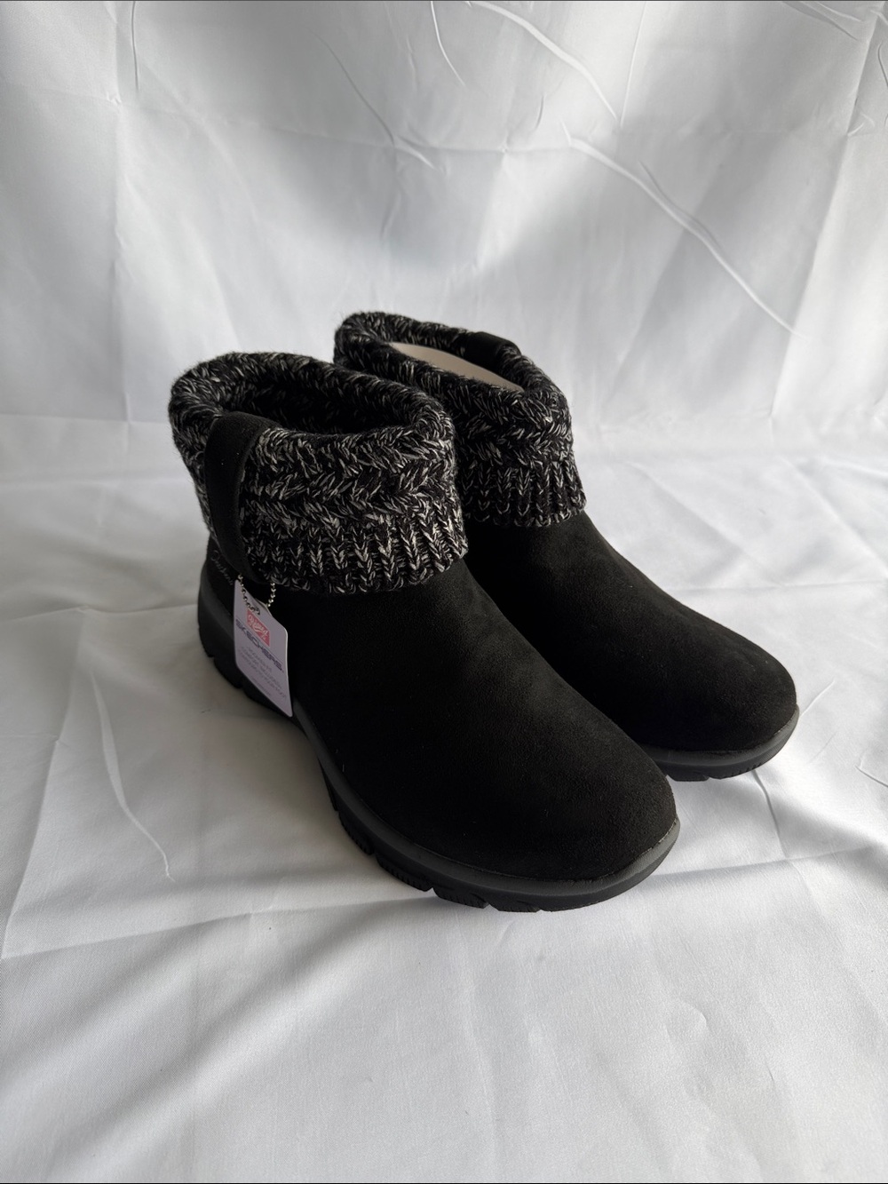 Skechers Relaxed Fit Easy Going Cozy Weather Black Water Repellent Ankle Boots - Picture 1 of 6